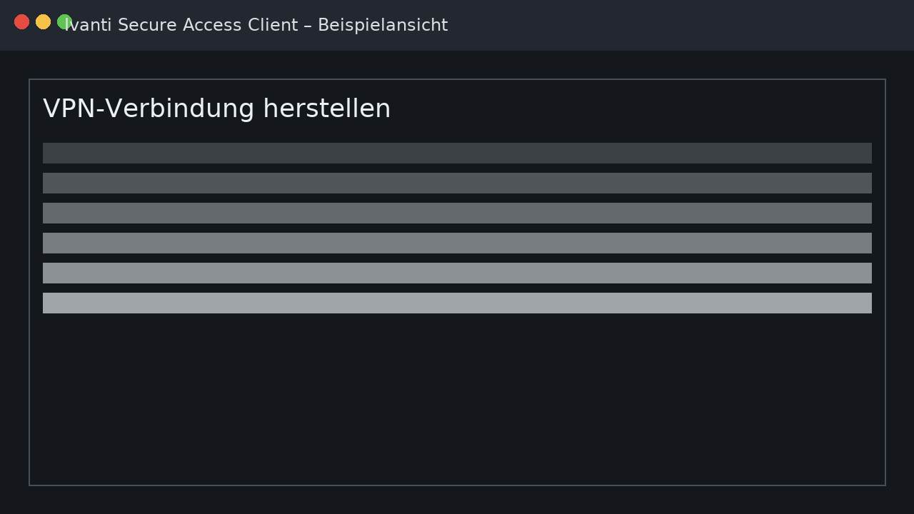 VPN connection dialog